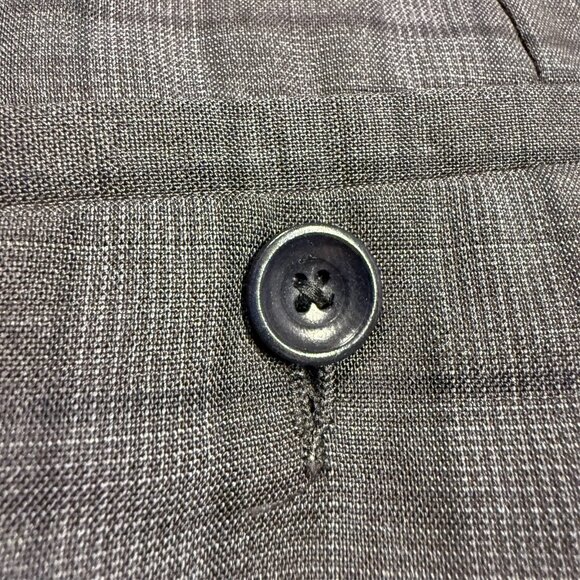 Pal Zileri Dress Pants Check Wool Trousers Made in Italy Grey 32x30 - Picture 9 of 9